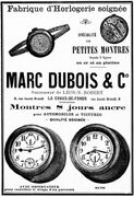 1913 Marc Dubois ad, Indicateur Davoine